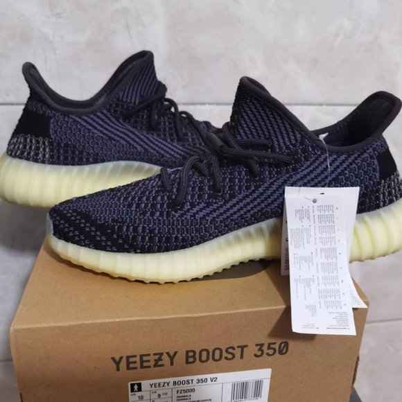 Adidas Yeezy Boost 350 V2 sports casual shoes Black Sesame FZ5000 size US10 - Picture 6 of 8